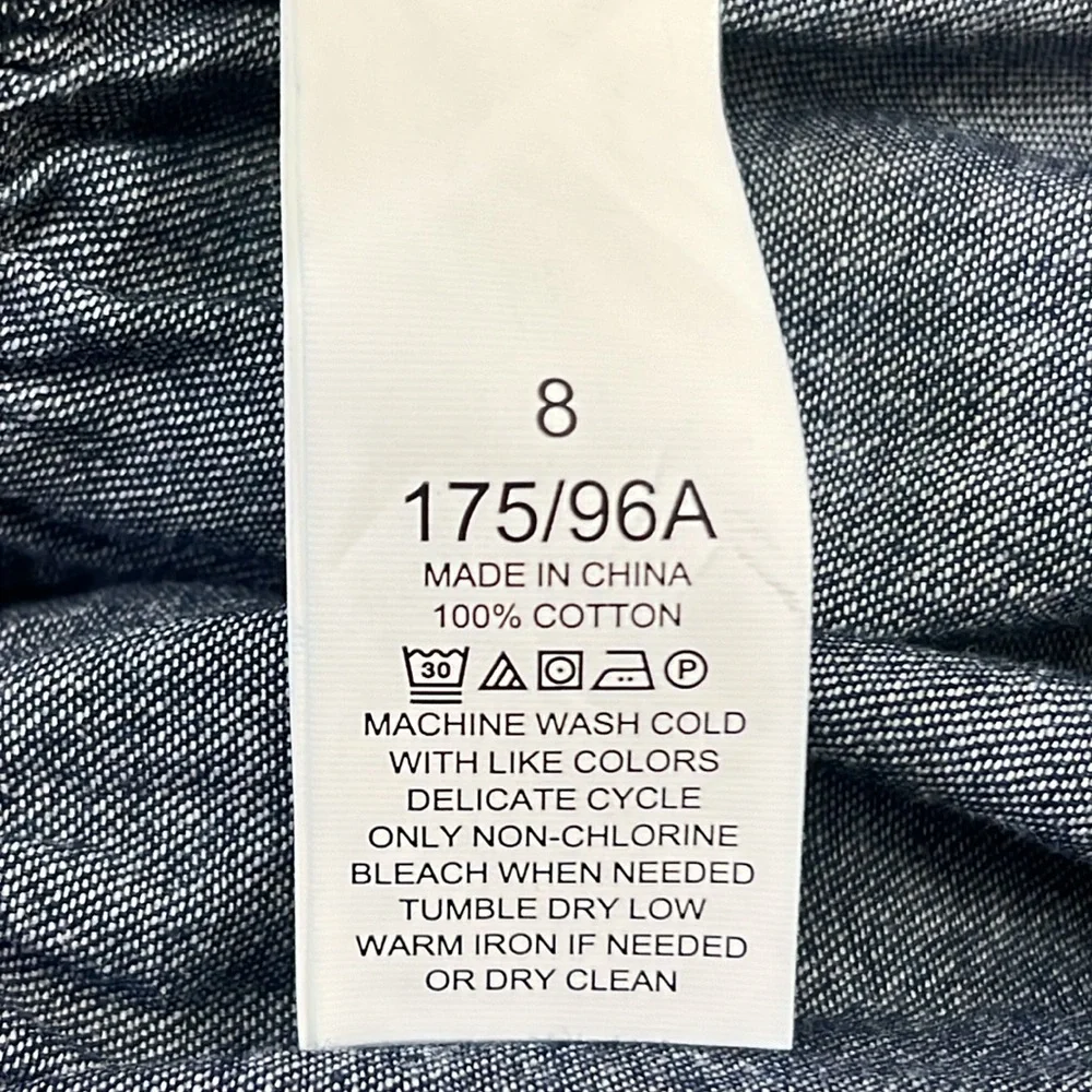 SOLD IN STORE Kate Spade Chambray Flounce Top Size 8 - Picture 9 of 13